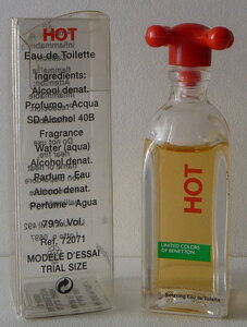 Miniatures de parfum, Benetton_Hot Relaxing AB EDT 6 2cm 5 5 ml B M