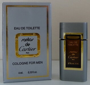Miniatures de parfum, Cartier_Santos AB 4ml B M