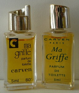 Miniatures de parfum, Carven_Ma griffe SB PDT 5ml 2 differents
