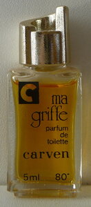 Miniatures de parfum, Carven_Ma griffe SB PDT 5ml Texte noir