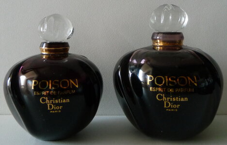 Miniatures de parfum, Dior_Petit vide et factice 50ml plein