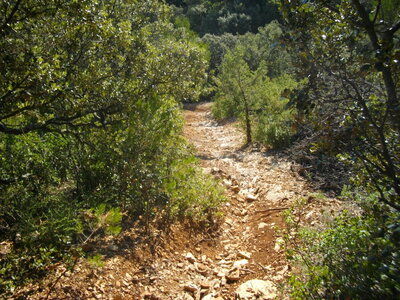CIRCUIT DES VALLONS, Le sentier est des Grands Vallons est très raviné et souvent très raide