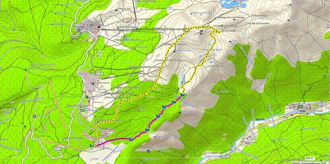 LA CROIX DE CHAMROUSSE, Parcours : départ au drapeau vert, circuit en sens inverse des aiguilles d'une montre
