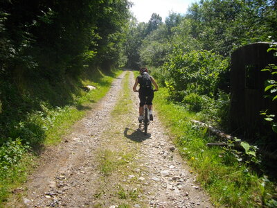 CIRCUIT DES MARAIS DE SEIGLIERES, Début du chemin au-dessus du Replat