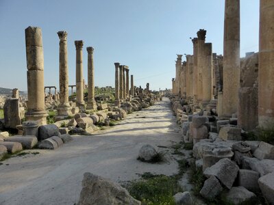 Voyage de l'UTL Marennes Oléron en Jordanie et Jérusalem, Jerash - Cardo Maximus