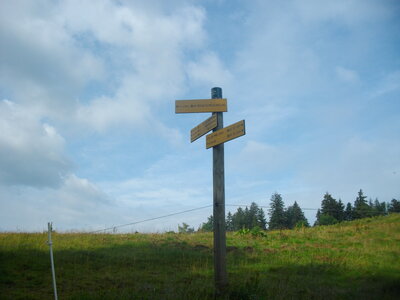 POINTE DE LA SITRE, Départ du col du Pré du Molard