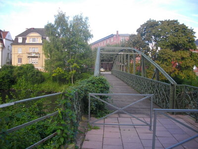 DE BISCHHEIM A KEHL 30 08 14 ; randonnée VTT : 34.4 km, 3 h 02 à 11.3 km/h de moyenne, 126 m de dénivelltion positive cumulée, parcours facile. Météo : Nuageux à couvert, quelques gouttes de pluie. Participant : Marcel , Passerelle Ducrot