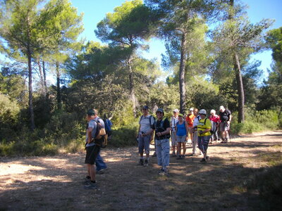 ANSOUIS - VILLELAURE (Randonnée pédestre, Lubéron) :13 km, 4 h, 350 m de dénivellation positive cumulée, P1, T1. Météo : beau temps. 14 participants, IMGP8375