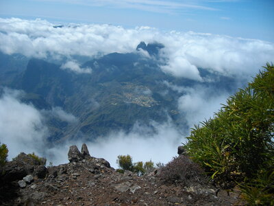 GRAND BENARE 19 09 2014 (Randonnée en montagne, île de la Réunion) : 16.2 km, 5 h, 765 m de dénivellation positive cumulée, P1/P2, T1. Météo : brumeux à nuageux. Participants : Charles et Marcel , IMGP8425