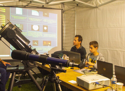 Mesnières 2014, Télescopes en attente d’observation
