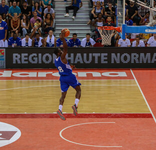 France - Belgique à Rouen  (juillet 2014), Charles Kahudi au dunk