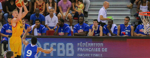 France - Belgique à Rouen  (juillet 2014), Le banc de l’EDF