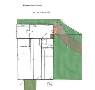 Maison - Plans, 1 RDC avant