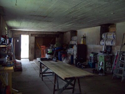 Maison - Écurie et Garages, Garage Christelle pendant les travaux 