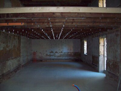 Maison  - Partie habitation étage, Préparation pour l’’isolation du plafond