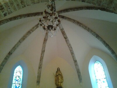 CUCUGNAN - REQUESENS - MONASTIR DEL CAMP, 02 BAIXAS  PLAFOND EGLISE