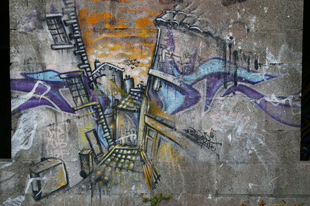 Street art Cité abandonnée a Pirou 2009, IMGP4399