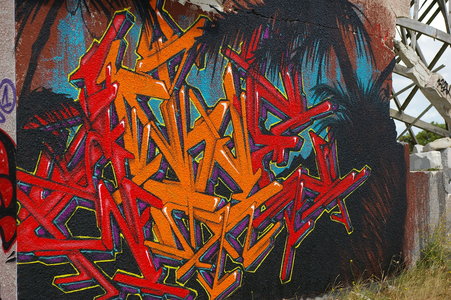 Street art Cité abandonnée a Pirou 2009, IMGP4415