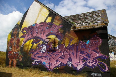Street art Cité abandonnée a Pirou 2009, IMGP4422