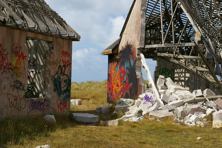 Street art Cité abandonnée a Pirou 2009, IMGP4426