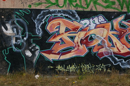 Street art Cité abandonnée a Pirou 2009, IMGP4441