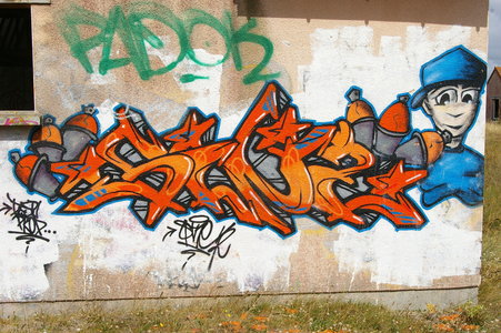 Street art Cité abandonnée a Pirou 2009, IMGP4449