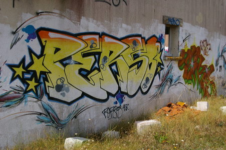 Street art Cité abandonnée a Pirou 2009, IMGP4461