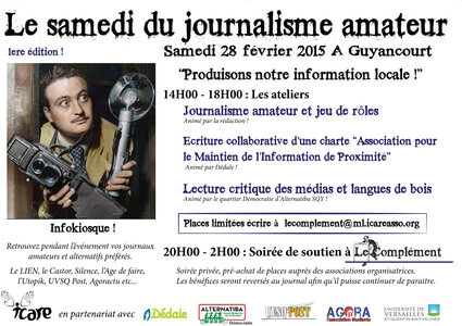 Le samedi du journalisme amateur, affiche