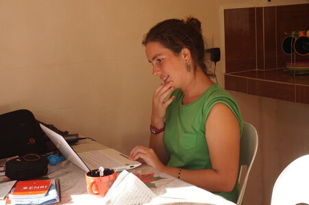 Voyage Partagé MEXIQUE GUATEMALA, Noémie en plein travail