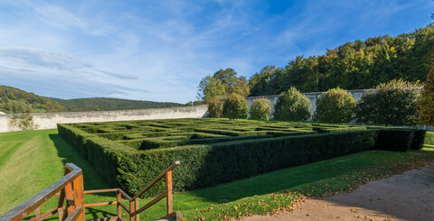Abbaye et jardin de Saint Martin de Bocherville, Labyrinthe