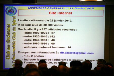 [15-02] CAACL45 - Assemblée générale - Vendredi 13 février 2015, CAACL45 - Assemblée générale - Vendredi 13 février 2015