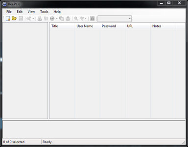 Keepass, 2.29 - fenetre principale