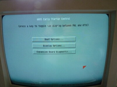 test aros68k sur Amiga, A1200 aros kicksart Early startup