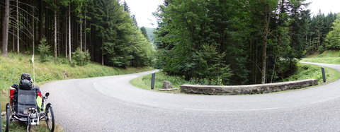 balade dans les vosges 2015, en montant le col du Bramont
