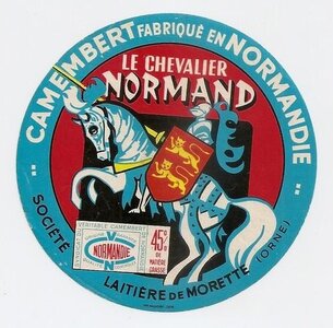 Blasons des villes normandes portant les Léopards Normands, K800_camembert CHEVALIER NORMAND