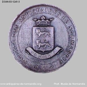 Les Léopards normands comme illustrations, K800_logo antiquaires de Normandie