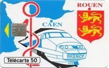 Les Léopards normands comme illustrations, K800_TELECARTE TGV CHEMINOTS NiE