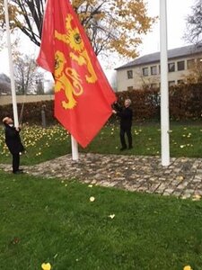 Drapeaux Normands aux 2 Léopards, K800_CRBN 27_11_2014  réunification de la Normandie