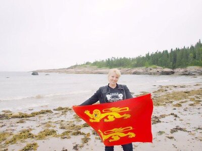 Drapeaux Normands aux 2 Léopards, K800_drapeau Nd en vacances