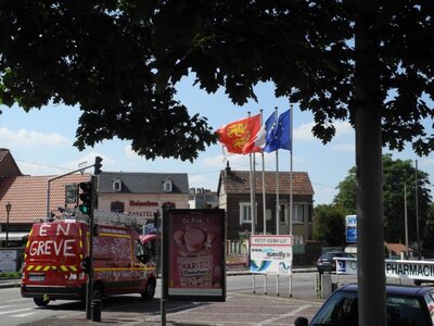 Drapeaux Normands aux 2 Léopards, K800_DSCN4691