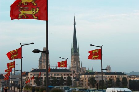 Drapeaux Normands aux 2 Léopards, K800_fete des Normands - Rouen