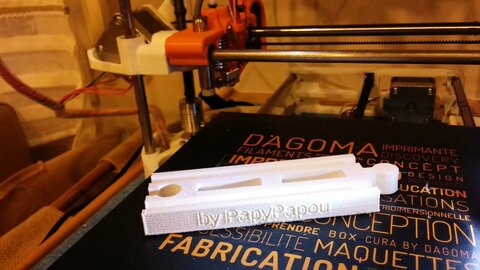 Mes impressions en 3D, Un rail pour le train de James