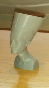 Mes impressions en 3D, Le buste de Néfertiti terminé et nettoyé