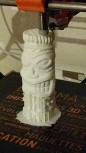 Mes impressions en 3D, Un Tiki presque terminé...
