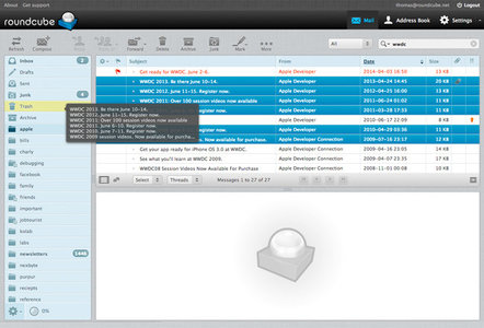 Mes images (public), Mail
