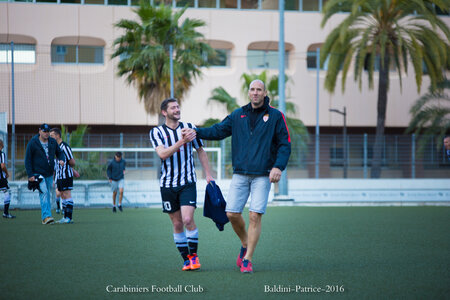 Carabiniers Football Club match 25 avril 2016, Match 25avril16 2à1-8