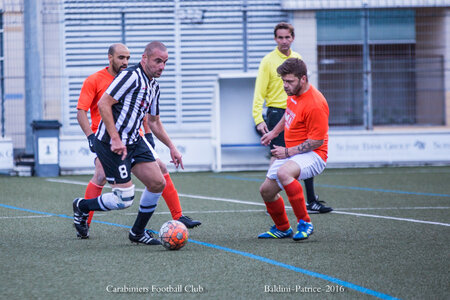 Carabiniers Football Club match 25 avril 2016, Match 25avril16 2à1-25