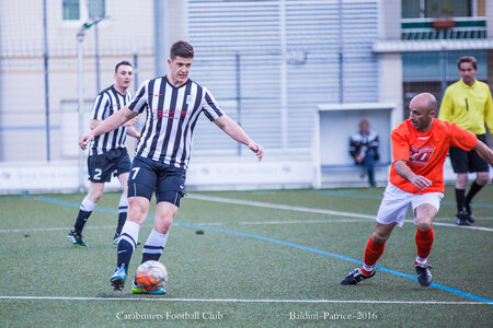 Carabiniers Football Club match 25 avril 2016, Match 25avril16 2à1-27