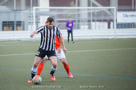 Carabiniers Football Club match 25 avril 2016, Match 25avril16 2à1-54