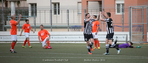 Carabiniers Football Club match 25 avril 2016, Match 25avril16 2à1-66